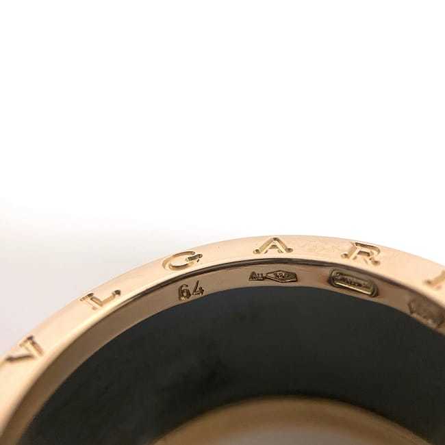 ブルガリ リング ピンクゴールド ブラック B-ZERO1 指輪 22.5号 K18 750 セラミック Sランク_画像5