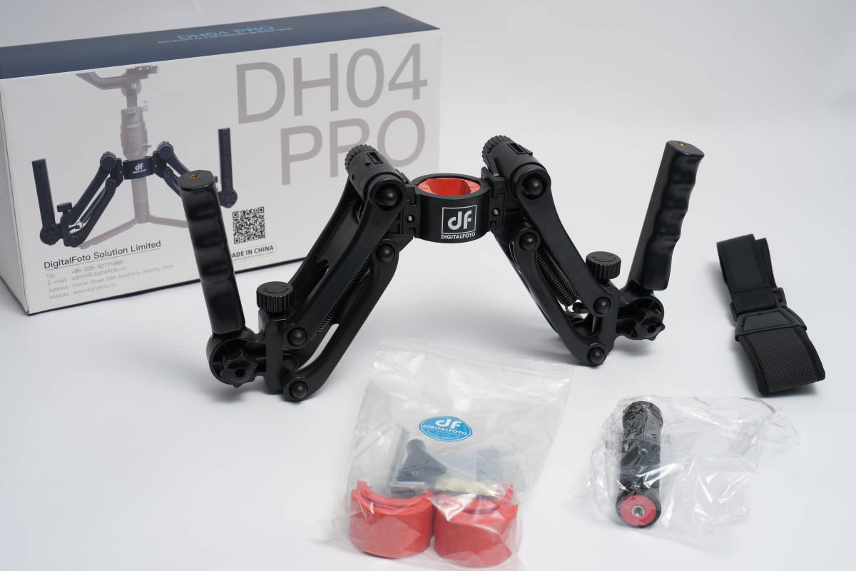 digitalfoto DH04 Pro 電動ジンバルの縦揺れ補正 デュアルハンド