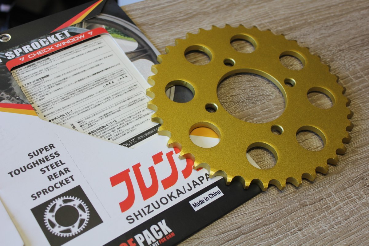 [f lens ]FX/FT/KH Gold sprocket 530-40T Z400FX Z400GP GPZ400F SS350 SS250 KH250 KH400 SS400