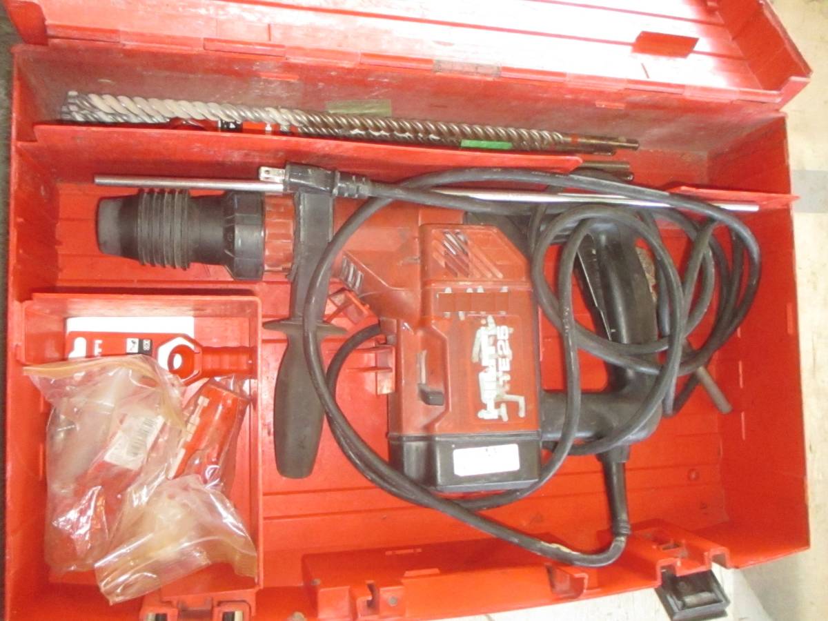 (18) HILTI ハンマードリル　TE25 100V ケース付 　★ 通電のみ確認済 ★　 ヒルティ ヒルティー ドリル ロータリーハンマー