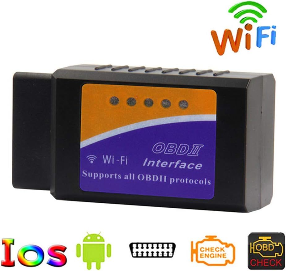 OBD2自動車故障診断機 OBD2故障診断 エンジン故障診断 Wifi無線小型 多車種に適用 車ECU情報をアプリでチェック IO_画像1