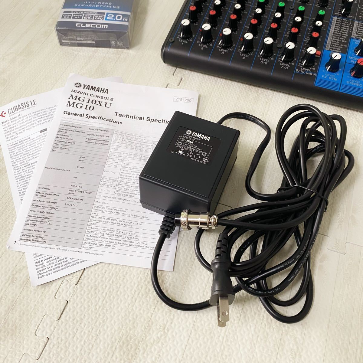 美品】 YAMAHA MG10XU アナログミキサー 10ch ミキシング