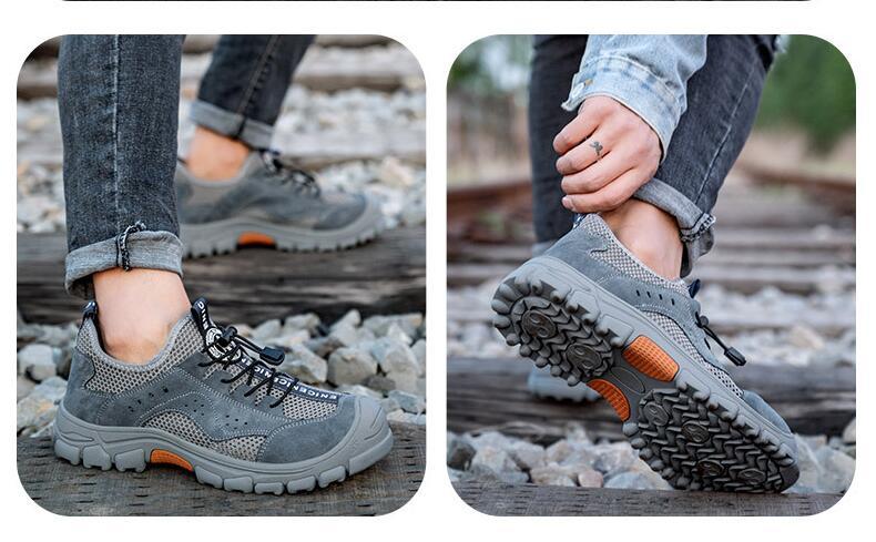  autumn thing safety shoes work shoes men's lady's steel . core toes protection slipping difficult .. pulling out prevention light ventilation sneakers woman size correspondence stylish 