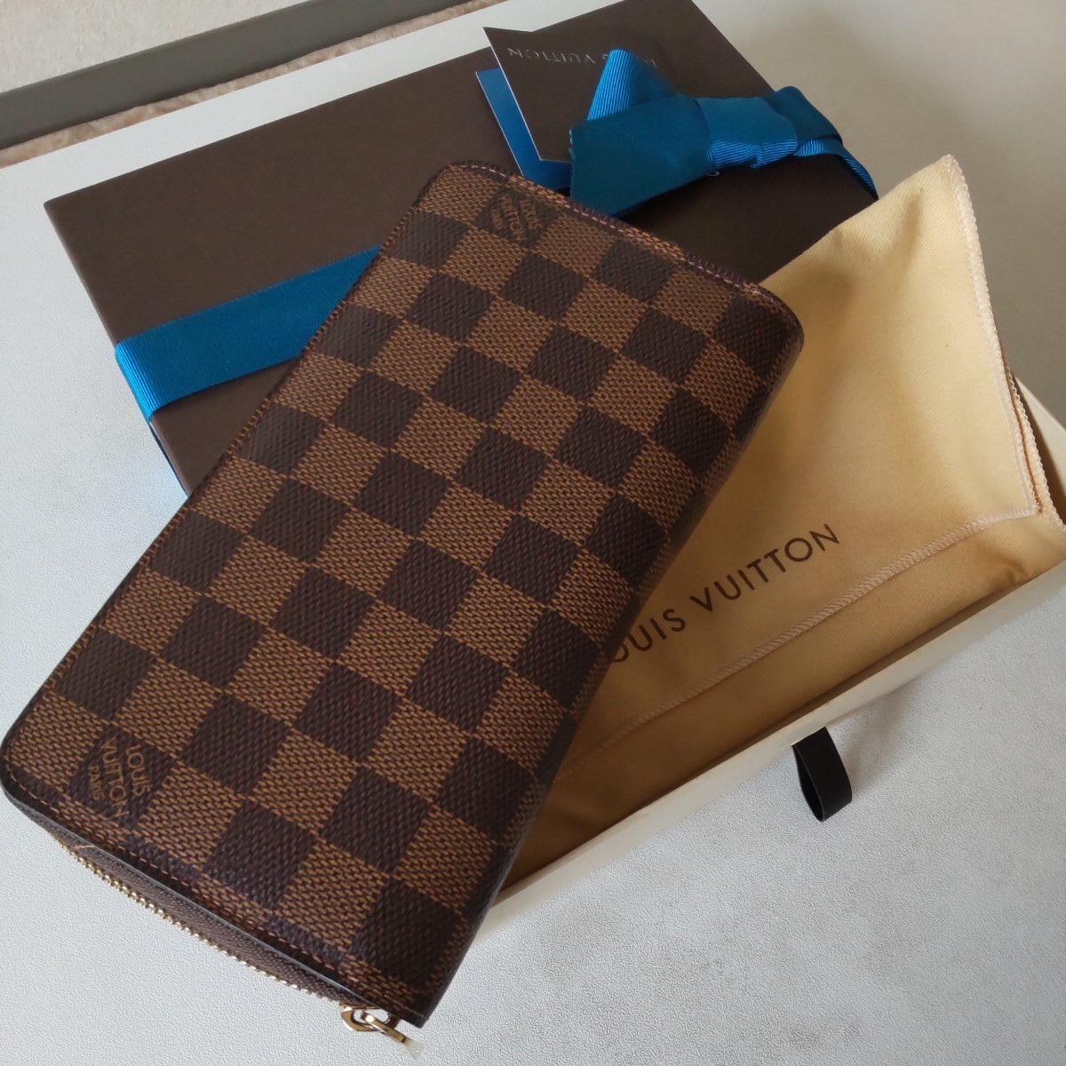 LOUIS VUITTON ルイヴィトン N60015 ダミエ ジッピーウォレット