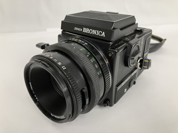 Zenza Bronica ETR Si ZENZANON-PE f2.8 F75mm レンズセット 中判カメラ ゼンザブロニカ カメラ ジャンク Y8080774