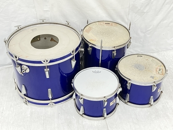 YAMAHA TT-512A TT-513A FT-514A BD-520A フットドラム タム バスドラム 4点セット 中古K8049412_画像1