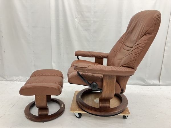 EKORNES ストレスレスチェア オットマン付 リクライニング 椅子 エコーネス チェア 家具 中古 楽C8130289_画像2