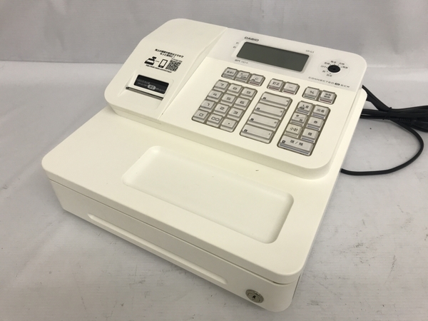 CASIO SR-G3-WE 電子 レジスター レジロール付 カシオ 中古 G8123183