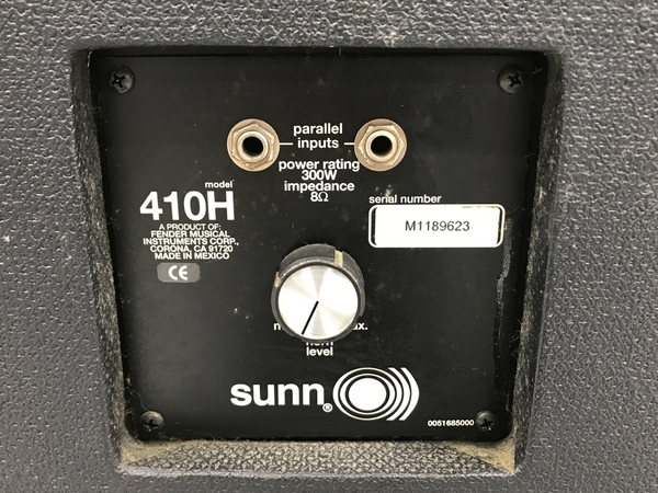 【引取限定】 SUNN MODEL-T ヘッドアンプ 410H キャビネット MODEL T PR344 ギター アンプ オーディオ 音響 機器 中古 直 F8002992_画像9