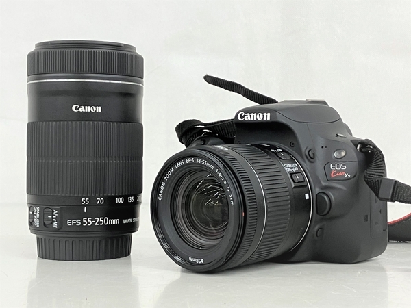 Canon EOS kiss X9 EOS Kiss X9 ダブルズームキット 一眼レフ カメラ EF-S 18-55mm 55-250mm キャノン 中古 K8118108_画像1