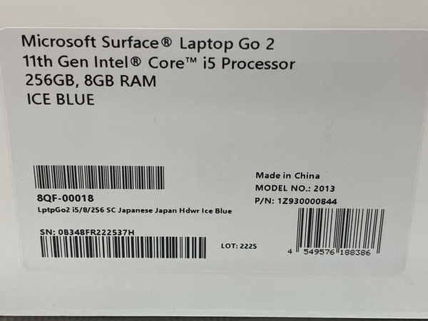 Microsoft Surface Laptop Go2 8QF th Gen Intel Core i5