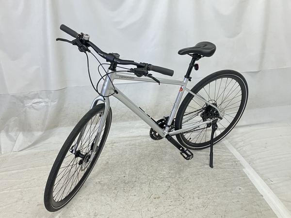 cannondale quick3 ディスクブレーキ クロスバイク キャノンデール 自転車 スタンド付き 中古 楽 W8118201_画像3