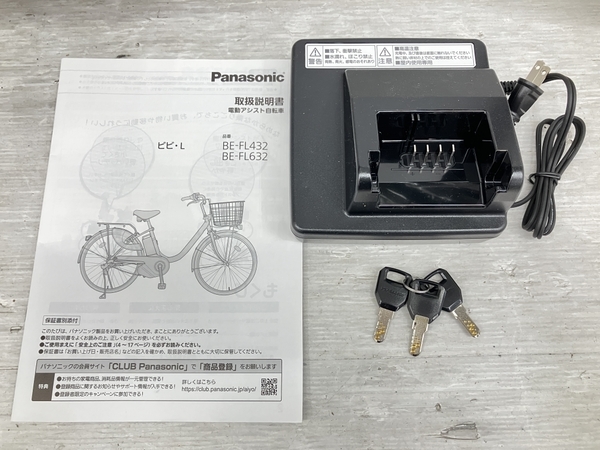 Panasonic BE-FL432G ビビ・L 電動アシスト自転車 パナソニック 中古 美品 楽O8130435_画像2