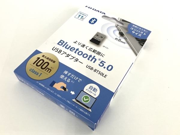 IO DATA USB-BT50LE Bluetooth 5.0+EDR/LE対応 USB アダプター 中古 良好 Y8177011_画像2