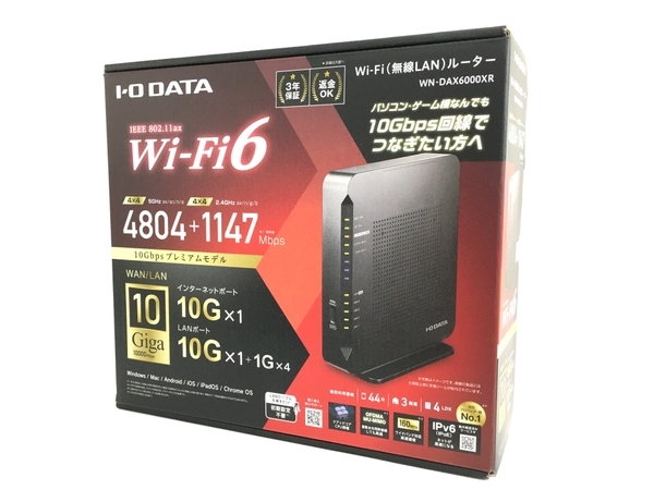 IO DATA WN-DAX6000XR Wi-Fi 6対応 10Gルーター 中古 良好 Y8176831