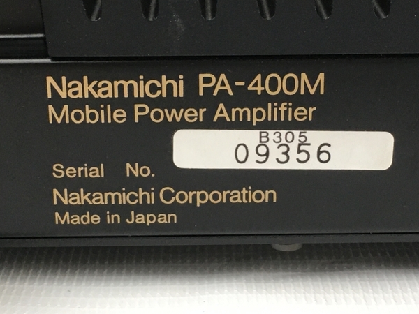 nakamichi PA-400M 車載機 カー パワーアンプ カーオーディオ ナカミチ ジャンク N8197274_画像5