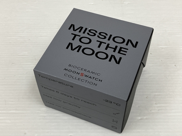 swatch SO33M100 Mission to the Moon 腕時計 OMEGA コラボ 中古 美品 O8185940_画像4