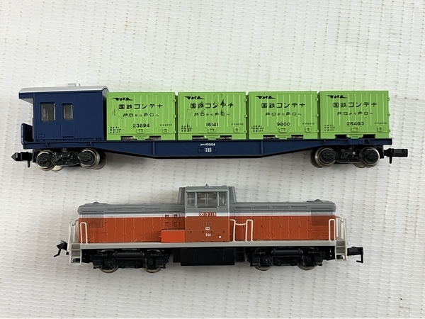 KATO 国鉄 DD13形 ディーゼル機関車 コキフ10000 旧製品 2両セット Nゲージ 鉄道模型 中古 N8197925_画像5
