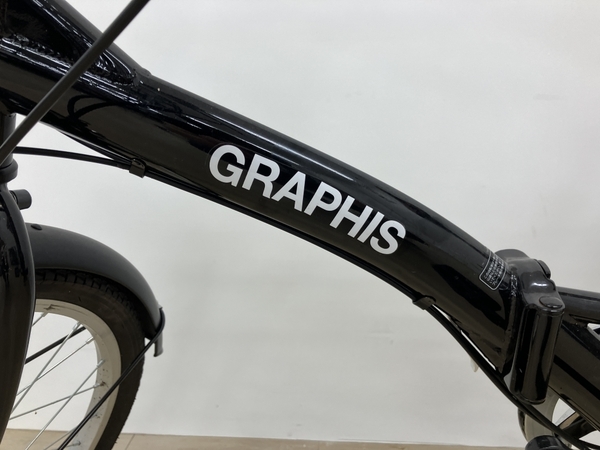 GRAPHIS GR-209 グラフィス 折りたたみ自転車 6段変速 サイクリング 中古 B8191014_画像3