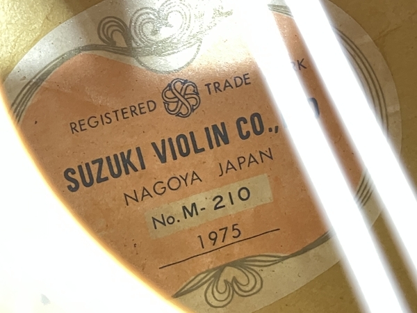 SUZUKI M-210 マンドリン ハードケース付き スズキ 弦楽器 ジャンク K8164830_画像3