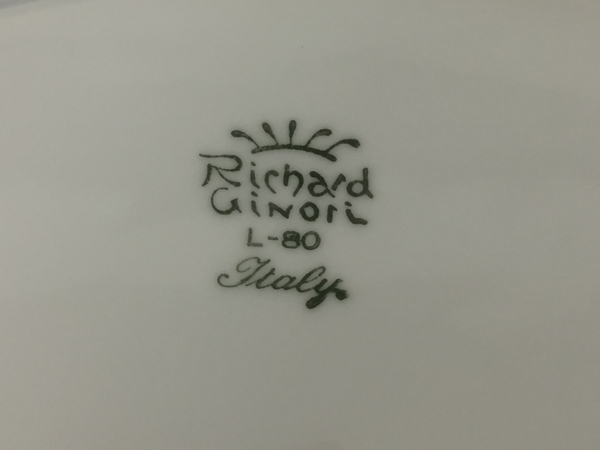 Richard Ginori L-80 プレート 皿 食器 リチャード ジノリ 中古 G8087568_画像6