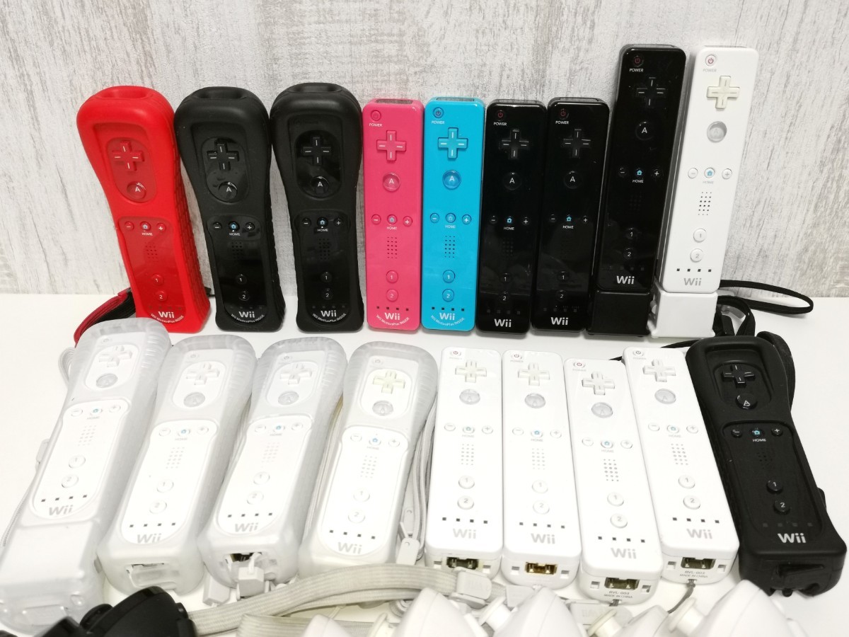 Wiiリモコン Wiiリモコンプラス ヌンチャク Nintendo ニンテンドー Wii コントローラ まとめ売り 任天堂 リモコン Wii_画像2