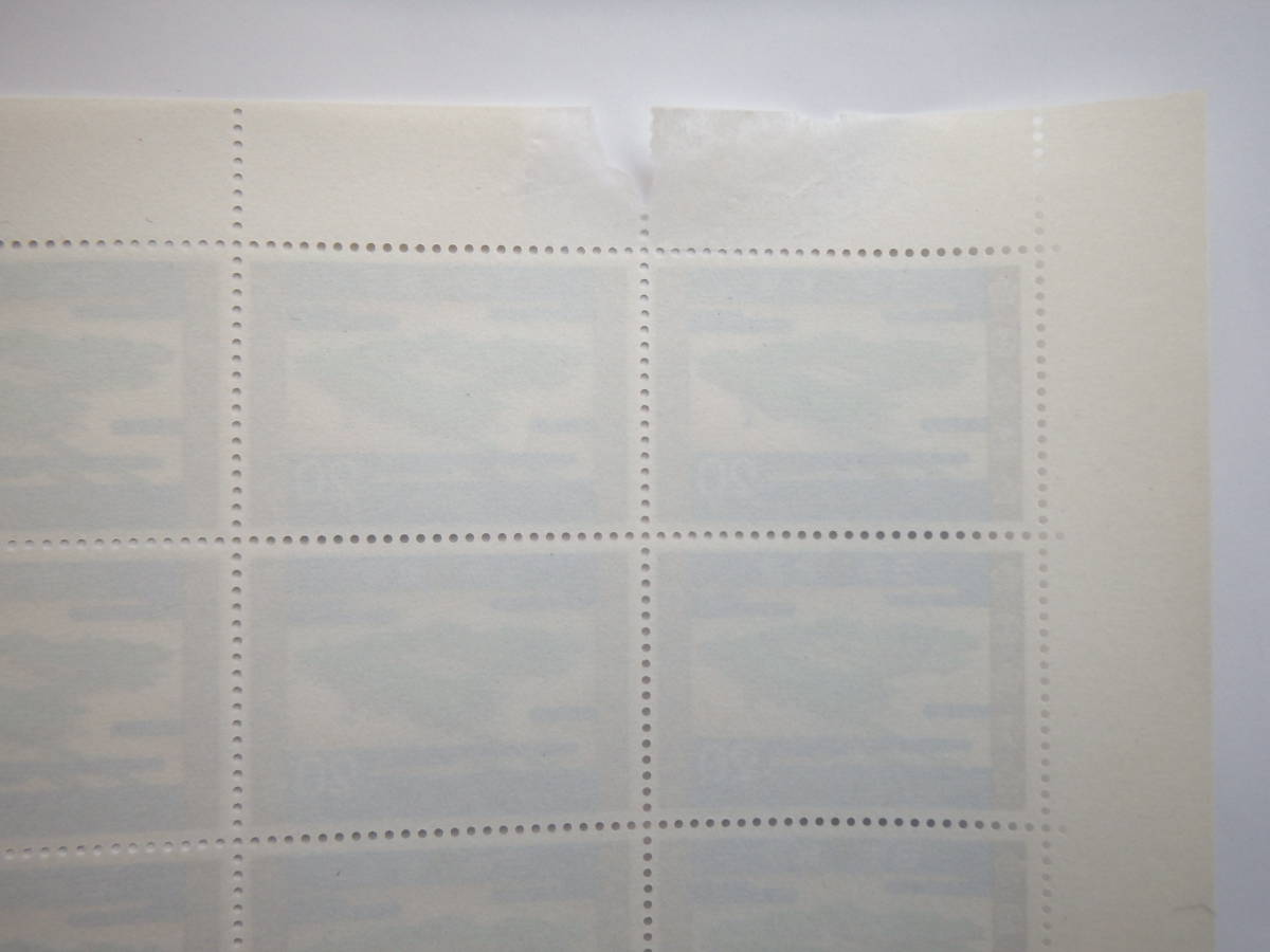 【5-19記念切手】内婚50年記念 １シート(20円×20枚) 御所 1974年の画像4