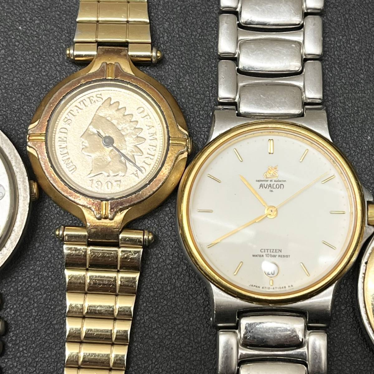 【DOM-642a】1円～ 時計おまとめ レディース メンズ SEIKO ANNE KLEIN TECHNOS BULOVAなど QZ クォーツ 動作未確認 保管品 ジャンク扱い_画像4