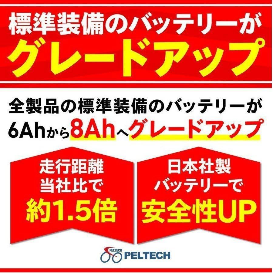 電動自転車 電動アシスト自転車 オールブラック TDN-208L 8Ah ペルテック ＰＥＬＴＥＣＨ ＣＹＣＯＯ ２０インチ 折畳み自転車 外装６段_画像7