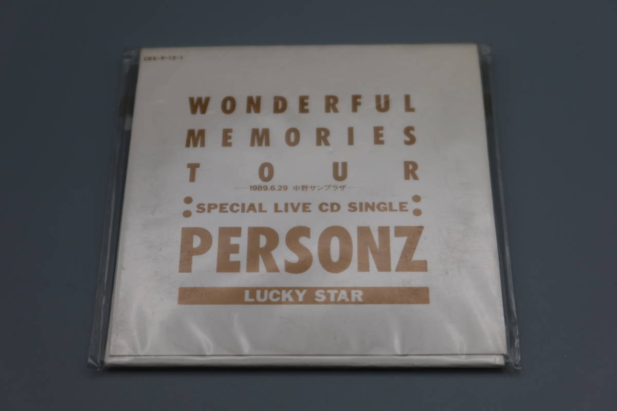 PERSONZ（パーソンズ）/スペシャルライブCDシングル「LUCKY STAR(1989年6月29日中野サンプラザにて録音）」再生面は良好/中古CDシングル_画像1