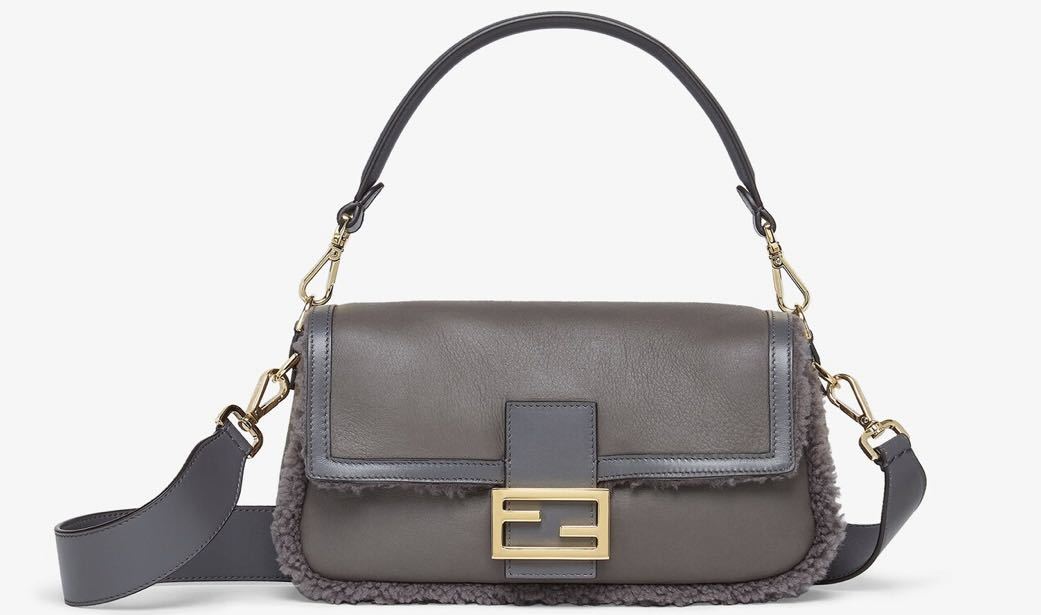 新品 フェンディ シアリングバケットバッグ グレー ショルダー 新品 フェンディ シアリングバケットバッグ グレー ショルダー