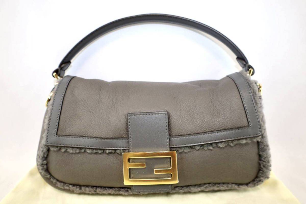 新品 フェンディ シアリングバケットバッグ グレー ショルダー 新品 フェンディ シアリングバケットバッグ グレー ショルダー