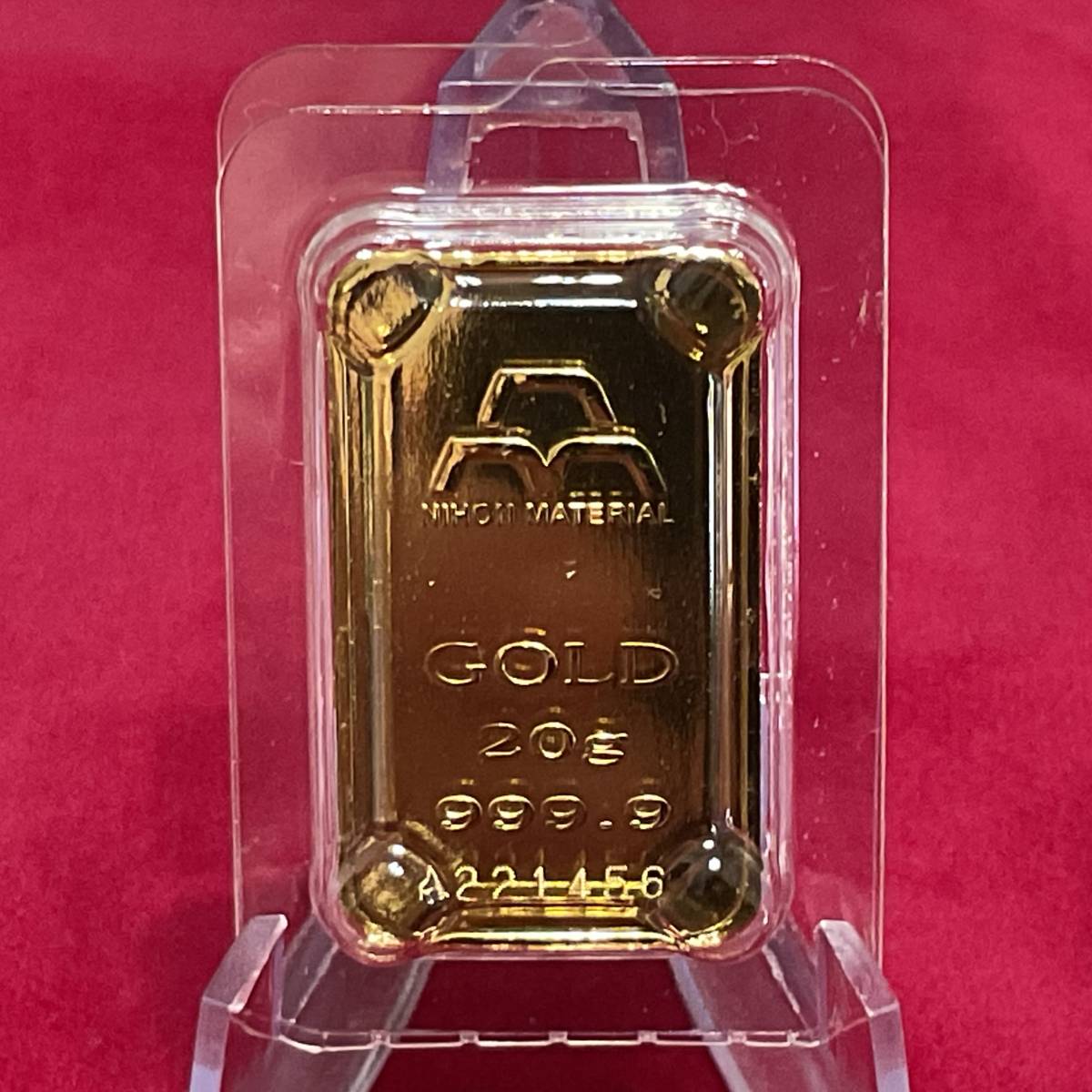 純金 K24 インゴット20g ペンダントトップ アクセサリー 日本マテリアル 宝飾品 クレカOK