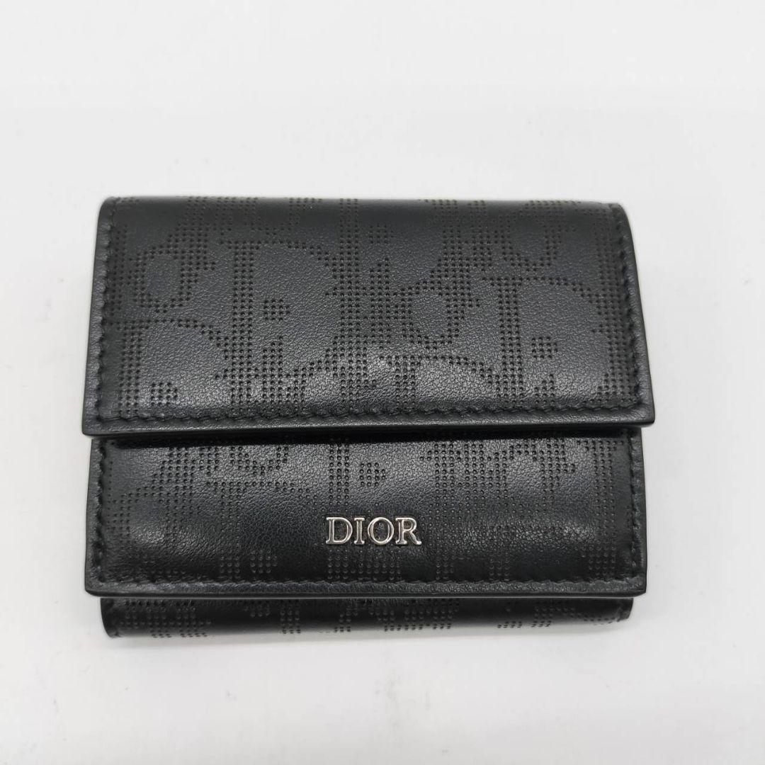 ほぼ未使用】クリスチャン ディオール Christian Dior 三つ折り財布