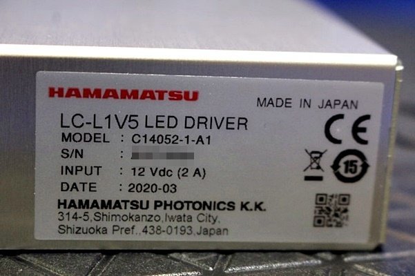 九九　023　HAMAMATSU/浜松ホトニクス LIGHTNINGCURE LC-L1V5 UV-LEDスポット光源 マニュアル付き 小型　軽量_画像7