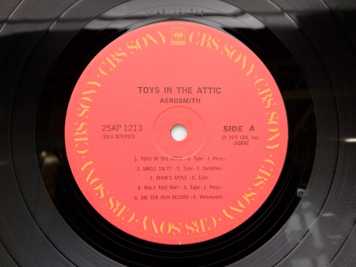 Aerosmith(エアロ・スミス)「Toys In The Attic(闇夜のヘビイ・ロック)」LP（12インチ）/CBS/Sony(25AP 1213)/洋楽ロック_画像2