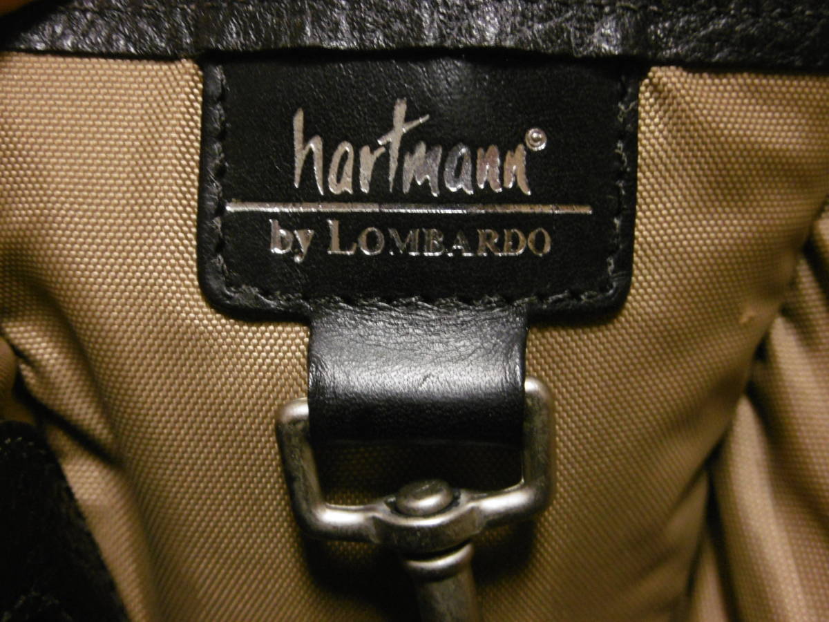 hartmannハートマン　2wayレザーブリーフケース　ビジネスバッグ　書類カバン　レザータグ、ショルダーストラップ付き　ブラック　黒_画像6