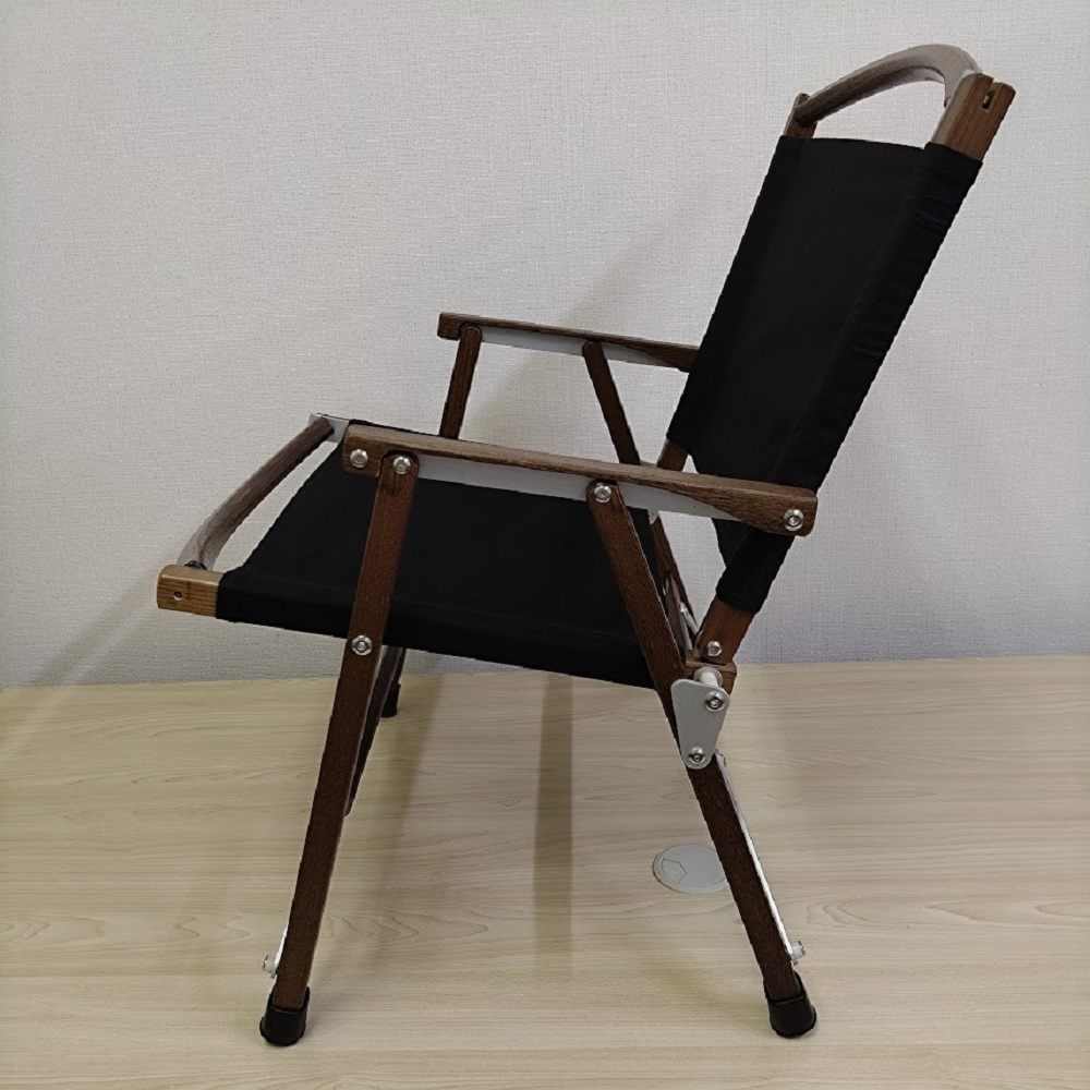 新品】フォールディングチェア ローチェア オーク材 ブラック|PayPay
