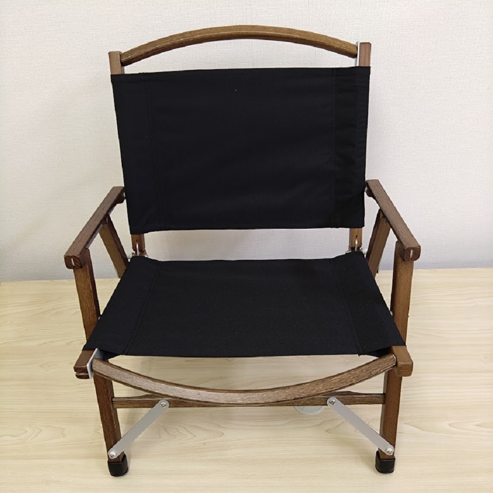 新品】フォールディングチェア ローチェア オーク材 ブラック|PayPay