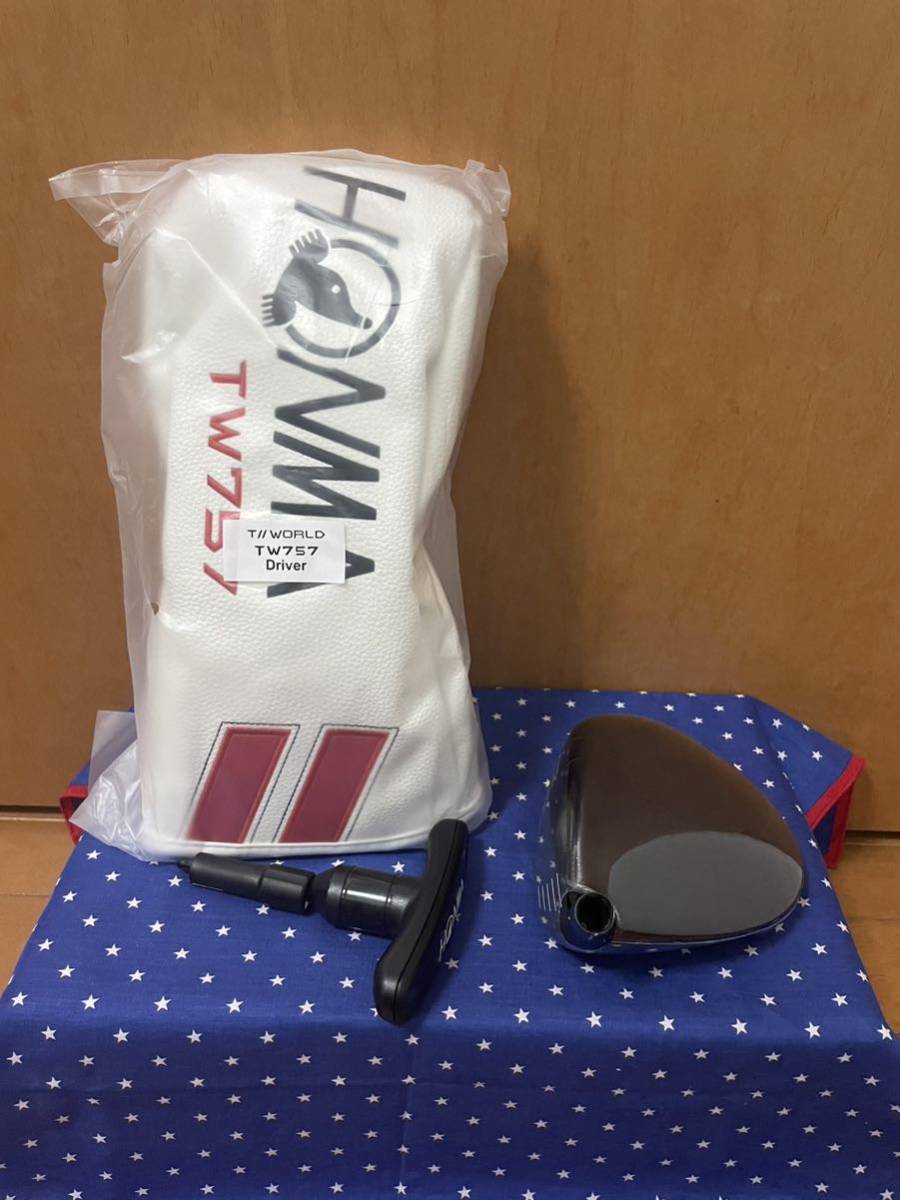 新品 ホンマ TW 757 D ドライバー ヘッドのみ 9.0 ヘッドカバー　検)HONMA 747 ツアーワールド GS NX_画像6