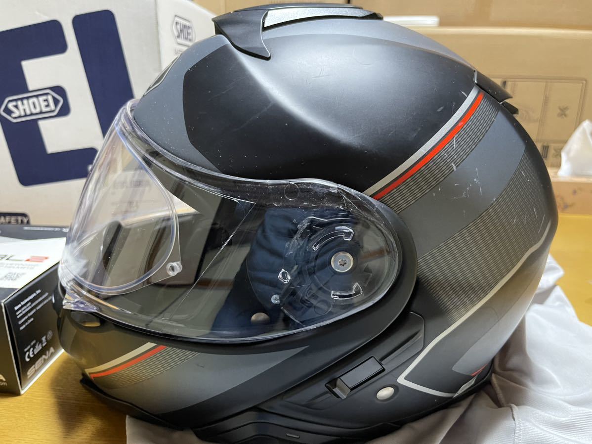 SHOEI ショウエイヘルメット ネオテック 2グラフック　SRL内蔵　中古_画像4