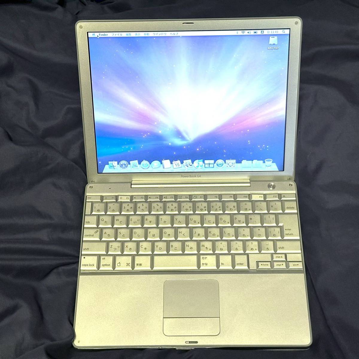 動作可】PowerBook G4 12インチ Mac OSX10.5ディスク付き【ジャンク