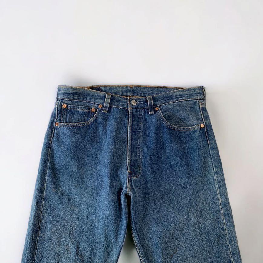 90's VINTAGE Levi's 501 サークルR ブランクタブ 95年製 USA製 ビンテージ リーバイス デニム Gパン 95 552刻印 90年代 輸入 古着