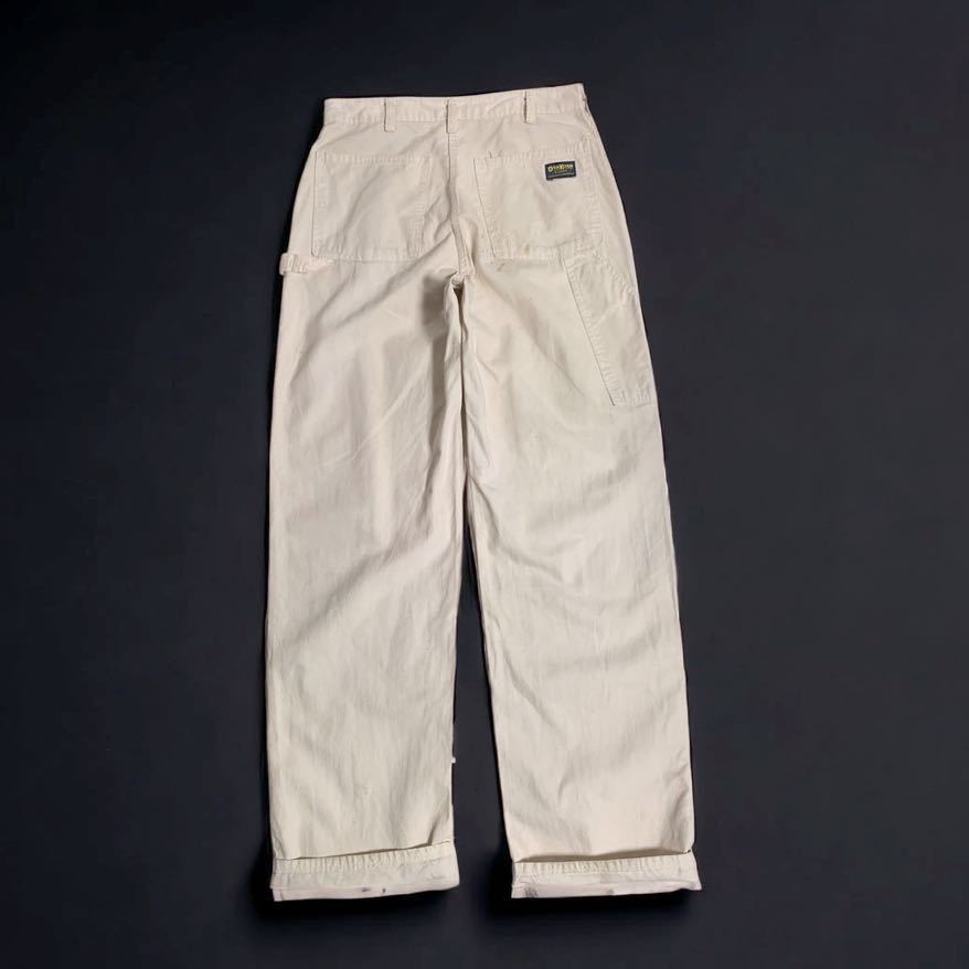 雰囲気抜群 USA製 70's VINTAGE 42TALON OSHKOSH B'GOSH オシュコシュ ホワイト ペインター ペインターパンツ ビンテージ 70年代 輸入 古着_画像3