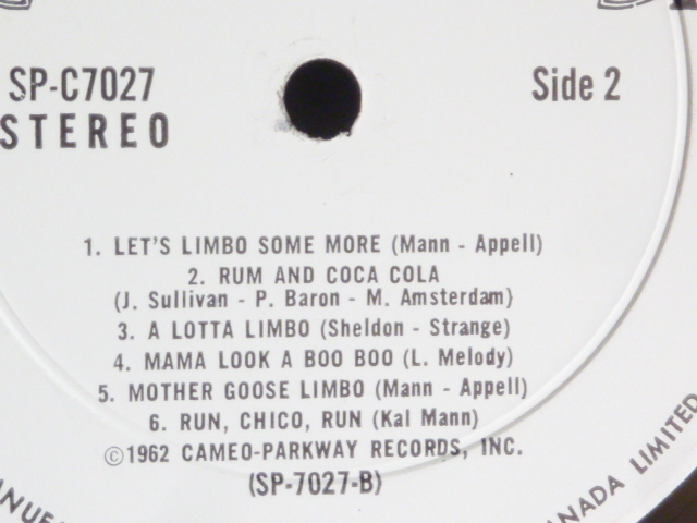 チャビー・チェッカ-/LET'S LINBO SOME MORE-7027 （LP）_画像5