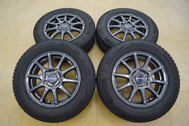 送料無料【バリ山 美品 中古 SET】195/65R15 ブリジストン ブリザック VRX2 22年 VERVA 5H114.3 6J+53 ノア ヴォクシー エスクァイア_画像1