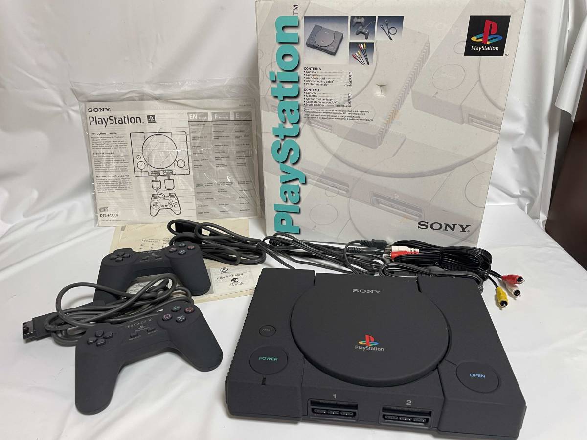 美品　SONY ソニー　Play Station プレイステーション　DTL-H3001　開発機　元箱　保証書　説明書　北米版_画像1