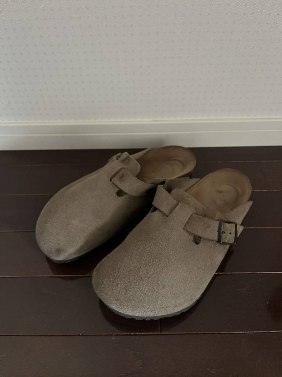 ビルケンシュトック ボストン BIRKENSTOCK BOSTON ベージュ スウェード 43 28.0 RHC ロンハーマン購入_画像2