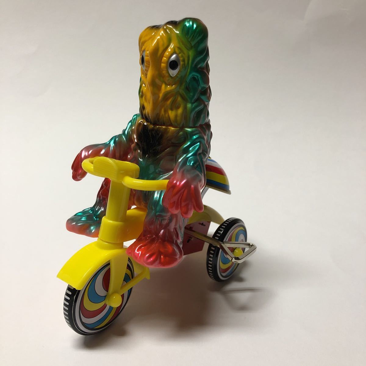 ピンク ヘドラ 三輪車 M1号 ブルマァク ゴジラ ソフビ sofubi_画像1