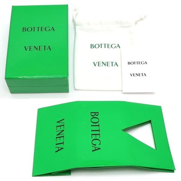 ◆ 本物 新品同様 ◆ BOTTEGA VENETA ボッテガヴェネタ ボッテガ ２つ折り財布 レザー イントレチャート ダークネイビー 保存袋 箱 749412_画像10